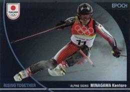 2024 EPOCH TEAM JAPAN WINTER OLYMPIANS #62 皆川賢太郎(スキー・アルペン) レギュラーパラレル メタル版 インサートカード