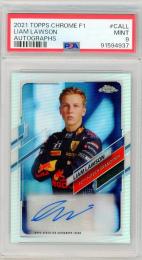 2021 Topps Chrome Formula 1 Liam Lawson Autographs【248/391】【PSA MINT 9】