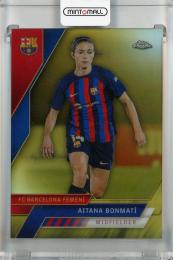 2022-23 Topps Chrome Team Set FC Barcelona  Aitana Bonmati Gold #57 ※状態難(パラレル版) 40/50