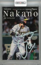 2023 BBM 阪神タイガース  中野拓夢 レギュラーカード ホロ箔サイン版(パラレル版)(Lastナンバー!) 50/50