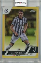 2022-23 Topps UEFA Club Competitions Juventus Dusan Vlahovic Gold Foil #75(パラレル版) 22/50