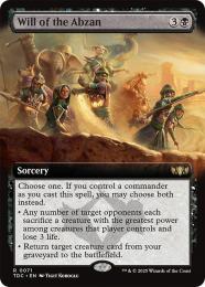 【TDC】【ENG】《アブザンの意志/Will of the Abzan》拡張アート版
