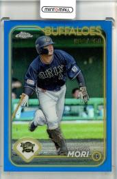 2024 Topps NPB Chrome 森友哉 Blue Refractors(1stナンバー)【001/150】 オリックス・バファローズ