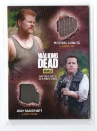 2016 CRYPTOZOIC Walking Dead Season 4 Part 2 Michael Cudlitz / Josh McDermitt Dual Memorabilia