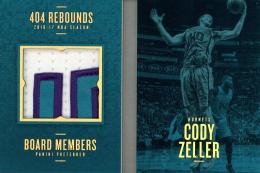 2016-17 Panini Preferred Cody Zeller Board Members Memorabilia Prime #8【1/10】 Charlotte Hornets