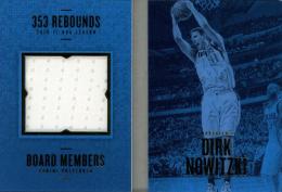 2016-17 Panini Preferred Dirk Nowitzki Board Members Memorabilia #7【43/99】 Dallas Mavericks