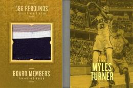 2016-17 Panini Preferred Myles Turner Board Members Memorabilia Prime #3【5/10】 Indiana Pacers
