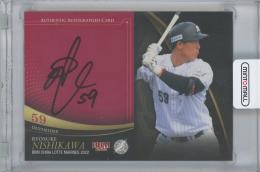 2022 BBM 千葉ロッテマリーンズ / 西川僚祐 直筆サインカード 【04/60】