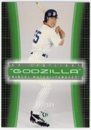 2003 SP Authentic Spotlight Godzilla #HM6 Hideki Matsui 251/500