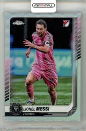 2025 Topps Chrome Major League Soccer Lionel Messi #10 Base Refractor Parallel Inter Miami