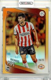 2025-26 Topps Uefa Club Competition  Ricardo Pepi #106 Base Orange Foil Parallel【19/25】 PSV Eindhoven