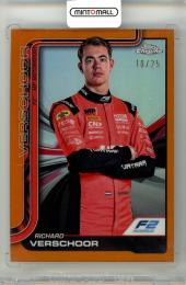 2025 Topps Chrome Formula 1 Richard Verschoor #25 Base Orange Refractor Parallel【10/25】
