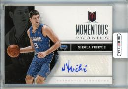 2012-13 Panini Momentum Nikola Vucevic Momentous Rookies Autographs #61  Orlando Magic