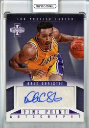 2012-13 Panini Innovation Doug Christie Fine Print Autographs #34 Los Angeles Lakers