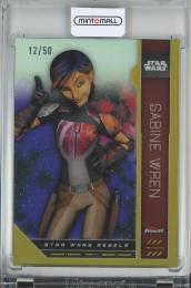 2023 Topps Finest Star Wars  Sabine Wren Base/GoldParallel/FN-5 12/50