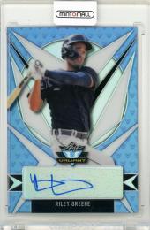 2021 Leaf Valiant Riley Greene Base Autographs Platinum Blue【12/35】 Detroit Tigers