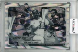 2021 Topps Chrome Formula 1 Racing Scuderia AlphaTauri Pierre Gasly GRAND PRIX WINNERS Base B&W RayWave Refractor(パラレル版)