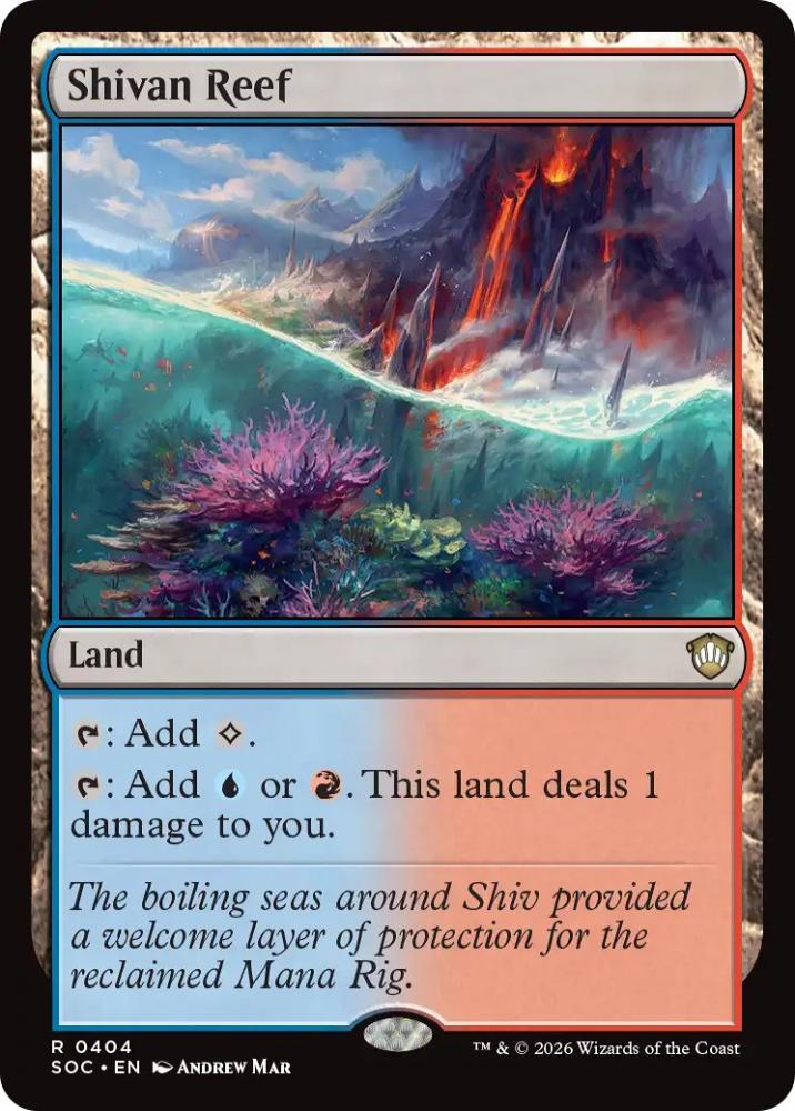 MTG シヴの浅瀬/Shivan Reef 英語４枚 ミントモール / MINT GAMES MTG(東日本橋) / 【SOC】【ENG】〈404-R-L