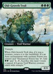 【KHM】【ENG】【Foil】《老樹林のトロール/Old-Growth Troll》 拡張アート版