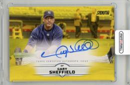 2025 TOPPS Stadium Club Gary Sheffield Autographs Yellow #SCBAGSH New York Yankees