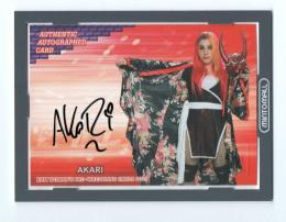 2021 BBM 女子プロレスカード 女子プロレス AKARI 直筆サインカード (Lastナンバー!) 97/97
