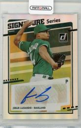 2020 PANINI Donruss Jesus Luzardo Signature Series #12 Oakland Athletics