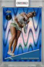 2021 Topps Chrome Tennis Valerie Ziegenfuss Blue RayWave Refractor #71 ※傷・汚れあり【28/99】