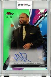 2021 Topps Finest WWE  MVP Autograph Green Refractors 51/99