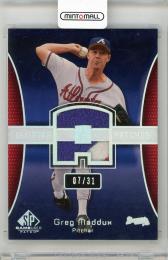 2004 UPPER DECK SP Game Used Greg Maddux Patch All-Star Number #GM1【07/31】 Atlanta Braves