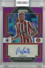 2022-23 Panini Prizm Premier League Brentford Pontus Jansson Autographs Silver Purple #31(パラレル版) 03/25