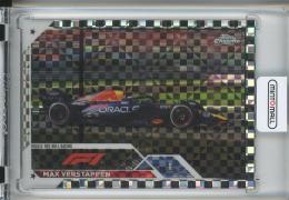 2023 Topps Chrome Formula Max Verstappen Base/CheckerFlagParallel/#4