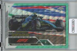 2023 Topps Chrome Formula Sebastian Vettel Base/AquaWaveParallel/#184【058/150】