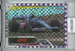 2023 Topps Chrome Formula Pierre Gasly Base/PurpleCheckerFlagParallel/#54【018/199】