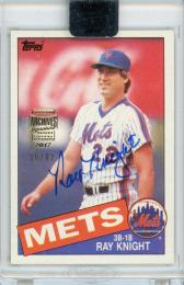 2017 Topps Archives Signature Series Postseason Edition Ray Knight Signers Auto【36/82】 New York Mets
