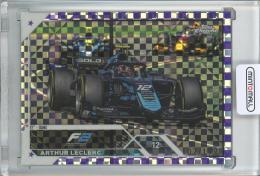 2023 Topps Chrome Fomula 1 Racing Arthur Leclerc Base/F2 CARS/Purple Checker/#137【102/199】