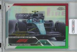 2023 Topps Chrome Fomula 1 Racing Sebastian Vettel Base/GRAND PRIX DRIVER OF THE DAY/Red&Green/#183