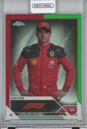 2023 Topps Chrome Fomula 1 Racing Carlos Sainz Base/F1 Drivers/Red&Green/#17