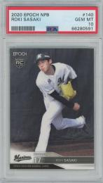 2020 EPOCH NPB #140 / 佐々木朗希(千葉ロッテマリーンズ) ルーキーカード [PSA10/GEM MINT]