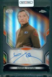 2021 Topps Star Wars Chrome Legacy Ken Leung as Admiral Statura Age of Resistance Autograph