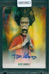 2018 Topps Star Wars Galaxy Tom Kenny as Nute Gunray Autograph