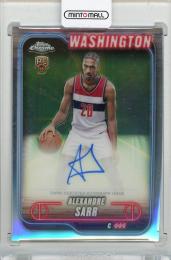 2024-25 TOPPS Chrome Alexandre Sarr Autographs #TCAASA Washington Wizards