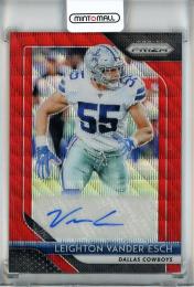 2018 Panini Prizm Leighton Vander Esch Rookie Autographs Prizms Red Wave #50【176/199】 Dallas Cowboys