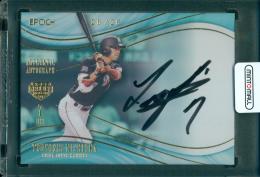 2023 EPOCH 日本プロ野球OBクラブ オフィシャルカード HOLOGRAFICA 西岡剛 直筆サインカード 金箔 #A-MTN Last No.【28/28】 千葉ロッテマリーンズ