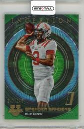 2022-23 BOWMAN Inception University Spencer Sanders Green Foil #26【247/299】 Ole Miss