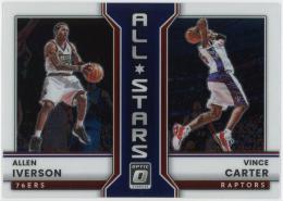 2022-23 Donruss Optic All-Stars #19 Allen Iverson/Vince Carter