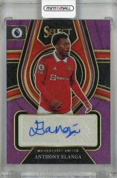 2022-23 Panini Select Premier League Anthony Elanga Select Signatures Purple #4 Auto【15/49】 Manchester United