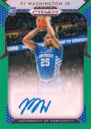 2019-20 Panini Prizm Draft Picks Kentucky Wildcats PJ Washington Jr. Draft Picks Prizms Silver Autographs Green #12