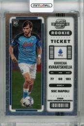 2022-23 Panini Chronicles Khvicha Kvaratskhelia Contenders Optic Rookie Ticket Serie A #296 SSC Napoli