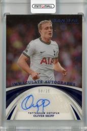 2022-23 Panini Immaculate Collection Oliver Skipp Autographs Sapphire #43【03/25】 Tottenham Hotspur