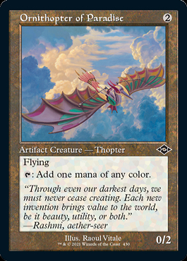 【ご確認用】MH2 旧枠エッチングfoil 極楽の羽ばたき飛行機械 英語  1枚 ミントモール / MINT GAMES MTG(東日本橋) / 【MH2】【ENG